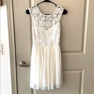 White, lacy, dress